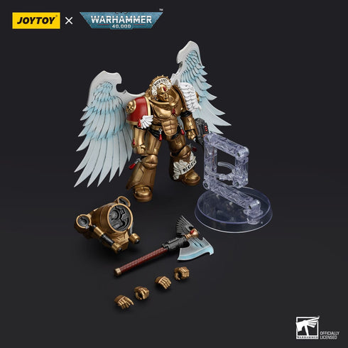 JOYTOY Warhammer The Horus Heresy Blood Angels Sanguinary Guard with Encarmine Axe and Inferno Pistol 1/18 Action Figure